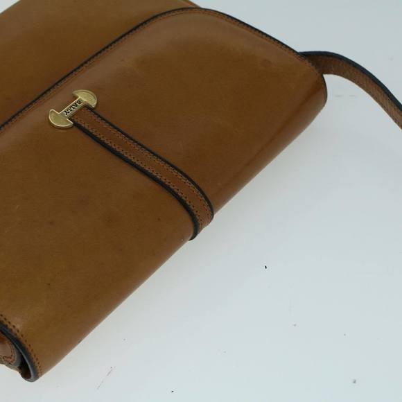 BALLY Shoulder Bag Leather Brown Auth ac2272 - Picture 6 of 16